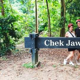 Aventure sur la piste cyclable d'Ubin
