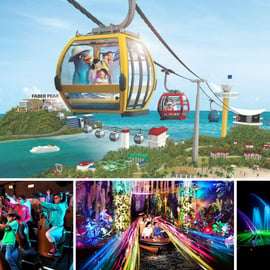 Visite guidée de l'île de Sentosa avec 4 attractions