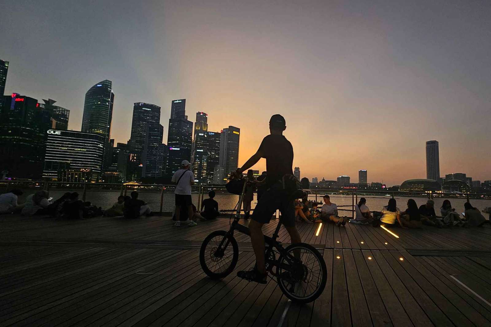 Singapour : Visite nocturne à vélo