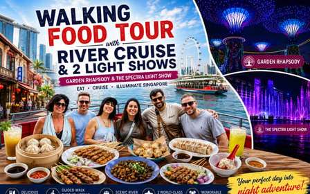 Spectra & Garden Rhapsody Shows avec la croisière sur le fleuve Singapour
